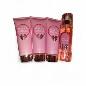 Bath & Body Works Berry & Vanilla Collection - Pink